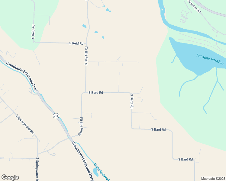 map of restaurants, bars, coffee shops, grocery stores, and more near 23754 South Bard Road in Estacada
