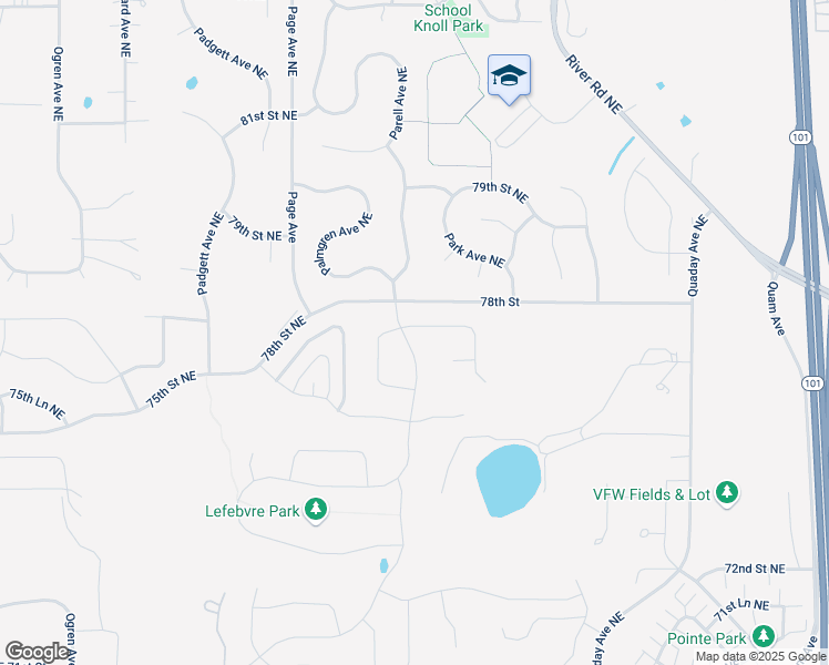 map of restaurants, bars, coffee shops, grocery stores, and more near 15499 77th Street Northeast in Otsego