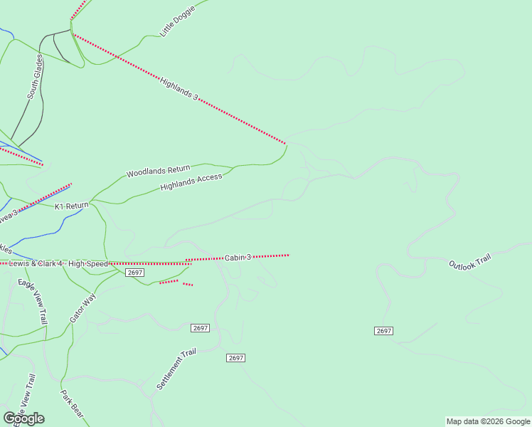 map of restaurants, bars, coffee shops, grocery stores, and more near Settlement Trail in Big Sky