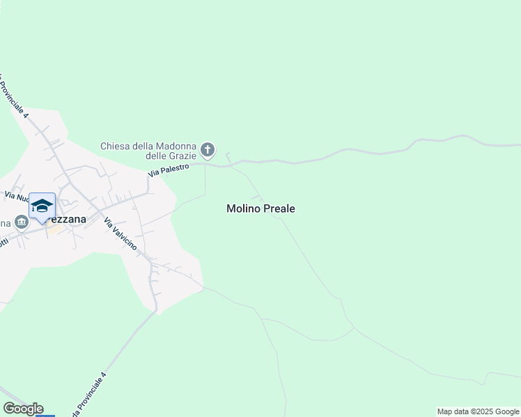 map of restaurants, bars, coffee shops, grocery stores, and more near 10 Strada Vicinale delle Facce in Molino Preale