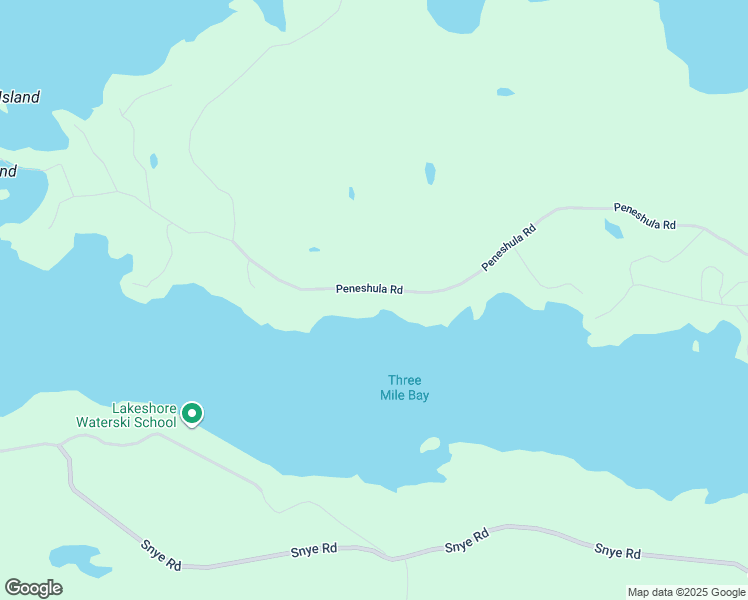 map of restaurants, bars, coffee shops, grocery stores, and more near 1459 Peneshula Road in White Lake