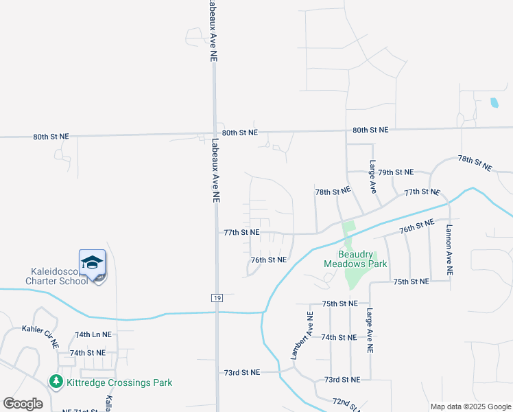 map of restaurants, bars, coffee shops, grocery stores, and more near 7813 Lachman Avenue Northeast in Otsego
