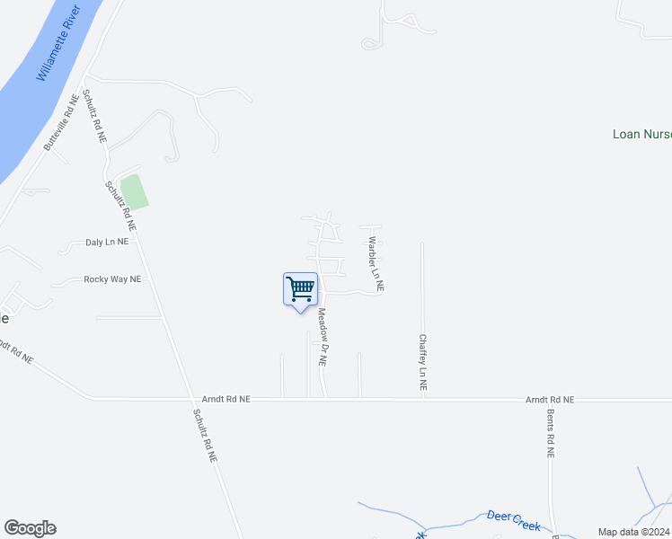 map of restaurants, bars, coffee shops, grocery stores, and more near 11635 Bunting Lane Northeast in Aurora