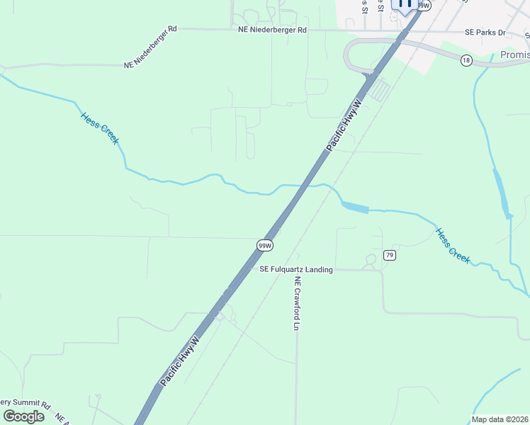 map of restaurants, bars, coffee shops, grocery stores, and more near 6641 Oregon 99W in Dundee