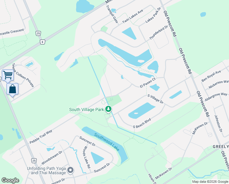 map of restaurants, bars, coffee shops, grocery stores, and more near 6865 Pebble Trail Way in Ottawa