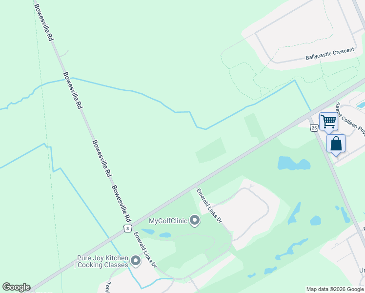 map of restaurants, bars, coffee shops, grocery stores, and more near 5349 Bowesville Road in Ottawa