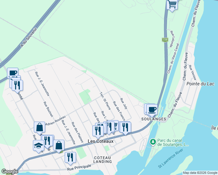 map of restaurants, bars, coffee shops, grocery stores, and more near 211 Rue des Francs-Tireurs in Les Coteaux