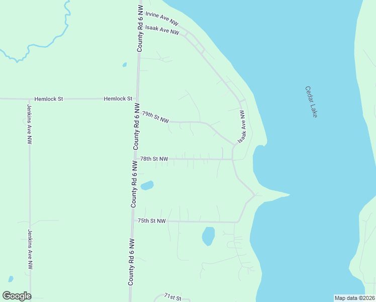 map of restaurants, bars, coffee shops, grocery stores, and more near 8800 78th Street Northwest in Annandale