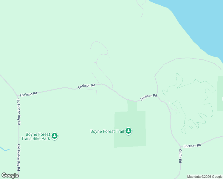 map of restaurants, bars, coffee shops, grocery stores, and more near 2378 Erickson Road in Boyne City