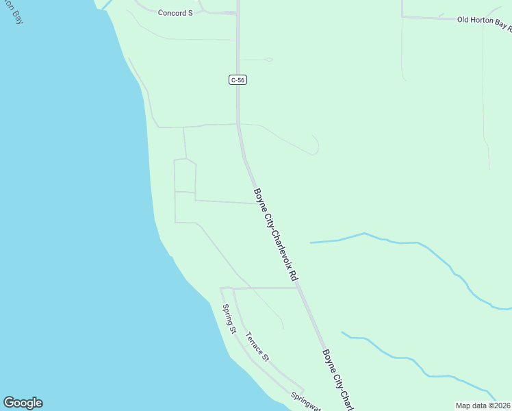 map of restaurants, bars, coffee shops, grocery stores, and more near 4368 Boyne City-Charlevoix Road in Boyne City