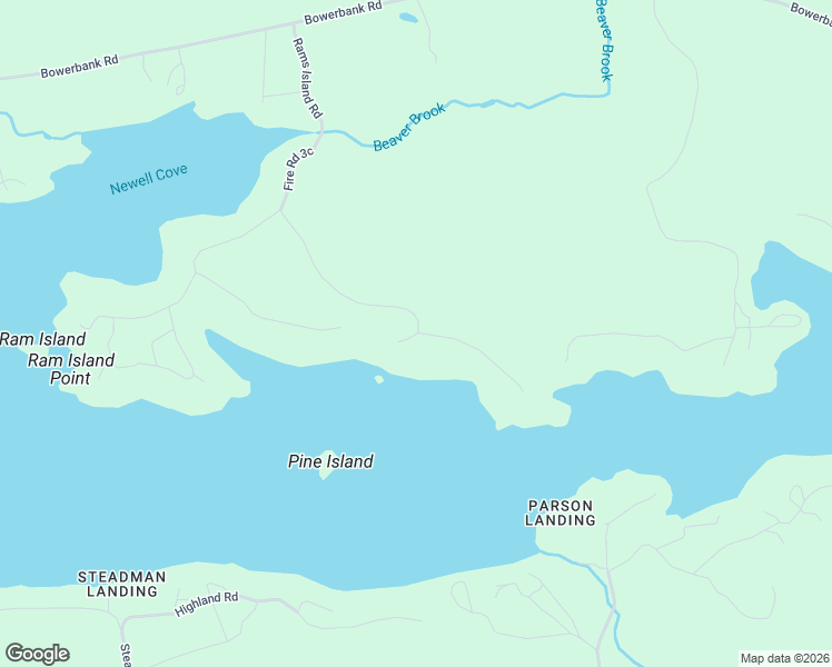 map of restaurants, bars, coffee shops, grocery stores, and more near 6 Phoebe Island Road in Bowerbank