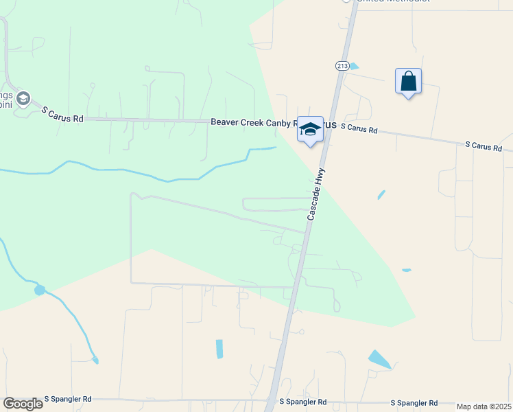 map of restaurants, bars, coffee shops, grocery stores, and more near 23421 Oregon 213 in Oregon City