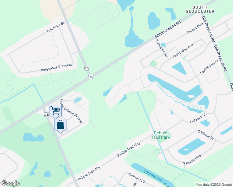 map of restaurants, bars, coffee shops, grocery stores, and more near 6723 Waterside Court in Ottawa