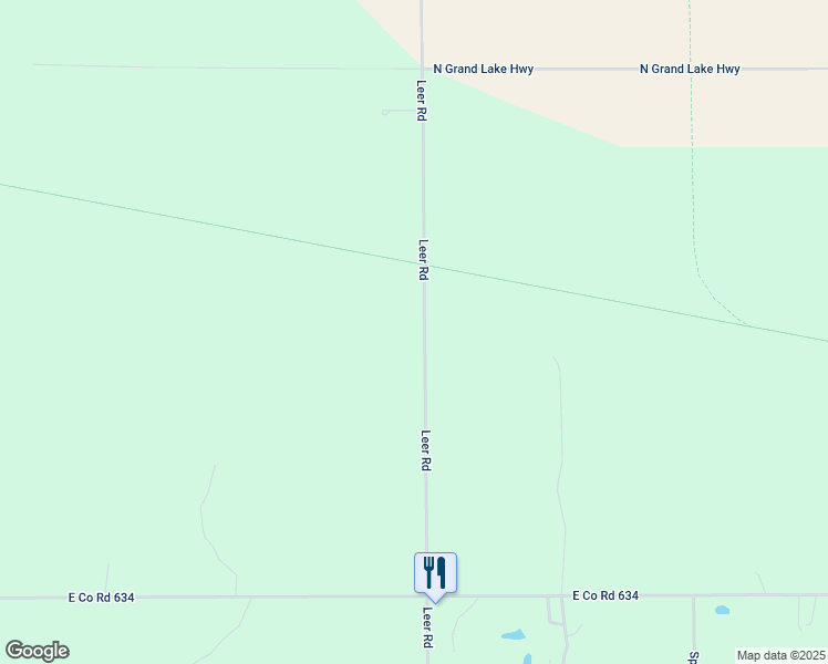 map of restaurants, bars, coffee shops, grocery stores, and more near 10446-10698 Leer Road in Posen