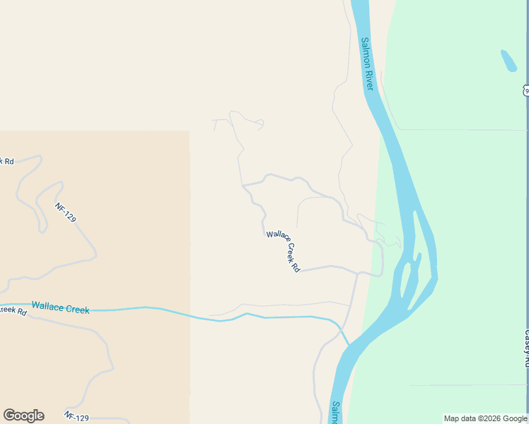 map of restaurants, bars, coffee shops, grocery stores, and more near Wallace Creek Road in Salmon
