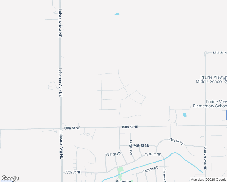 map of restaurants, bars, coffee shops, grocery stores, and more near 11436 80th Street Northeast in Otsego