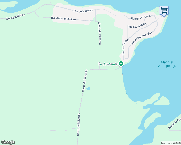 map of restaurants, bars, coffee shops, grocery stores, and more near 570 Chemin du Ruisseau in Sainte-Catherine-de-Hatley