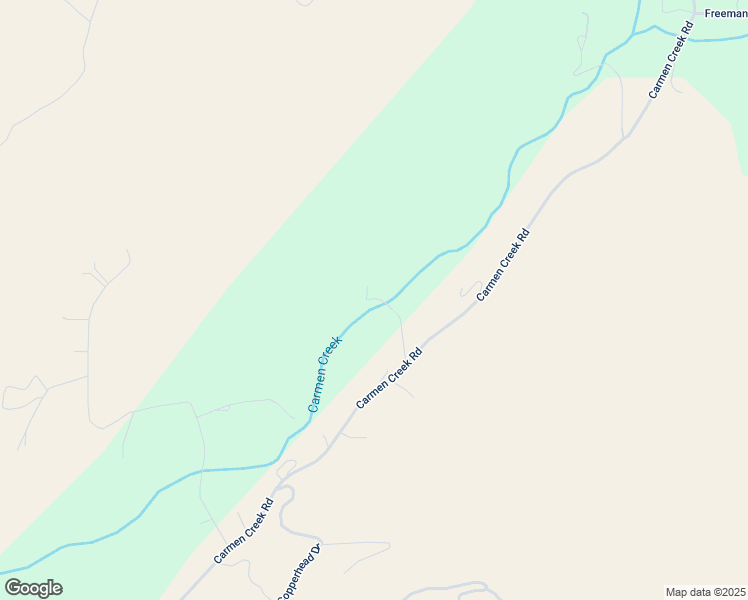 map of restaurants, bars, coffee shops, grocery stores, and more near 412 Carmen Creek Road in Carmen