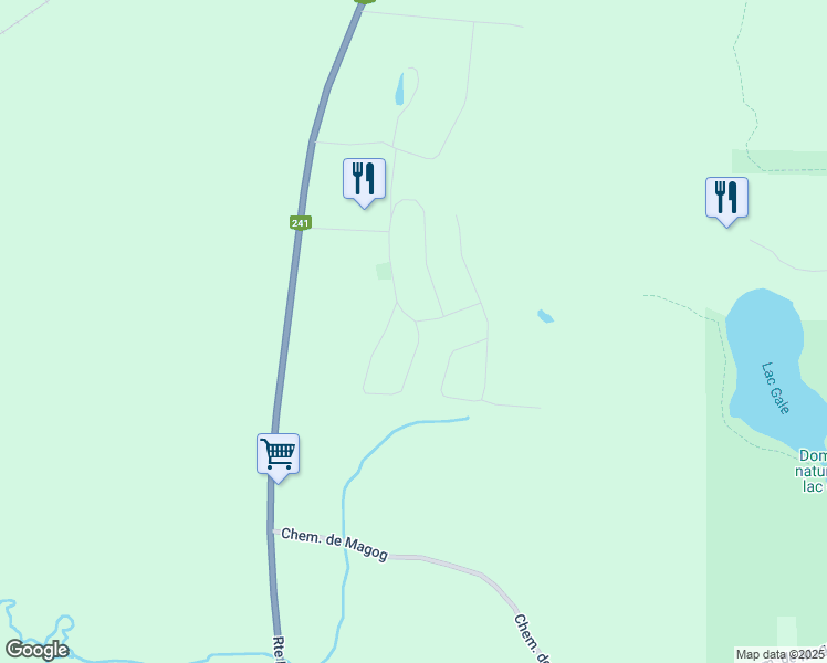 map of restaurants, bars, coffee shops, grocery stores, and more near 2 Rue des Bouleaux in Bromont