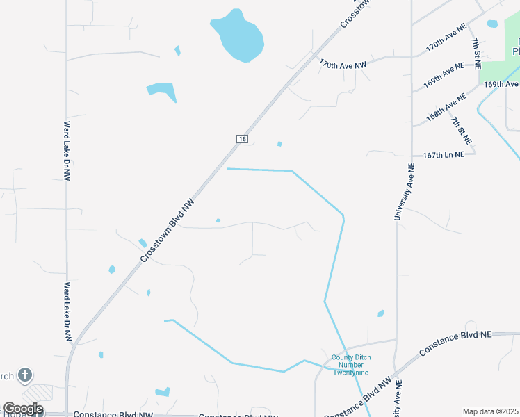 map of restaurants, bars, coffee shops, grocery stores, and more near 327 166th Avenue Northwest in Andover
