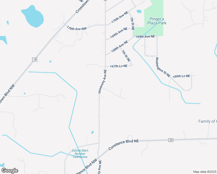 map of restaurants, bars, coffee shops, grocery stores, and more near 137 166th Avenue Northeast in Ham Lake
