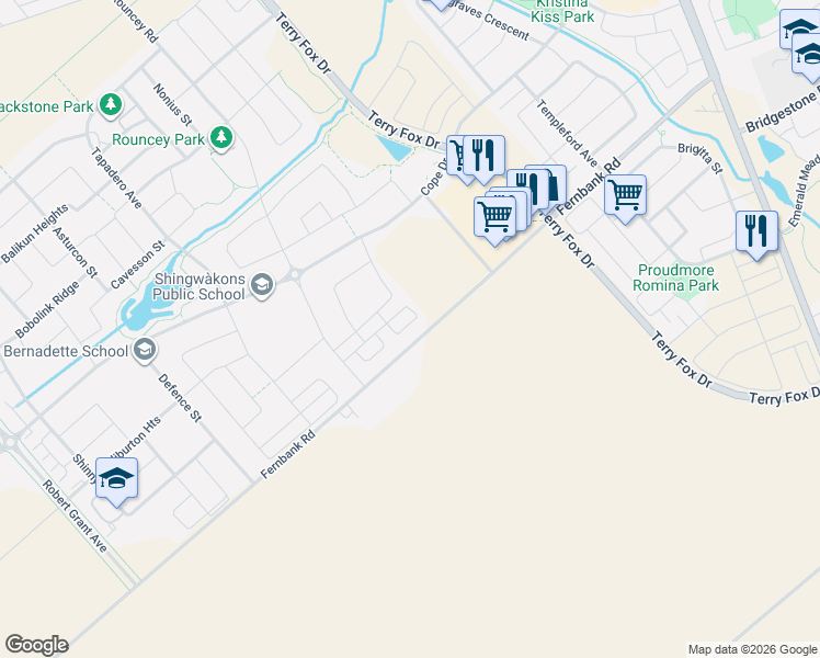 map of restaurants, bars, coffee shops, grocery stores, and more near 306 Pilot Private in Ottawa