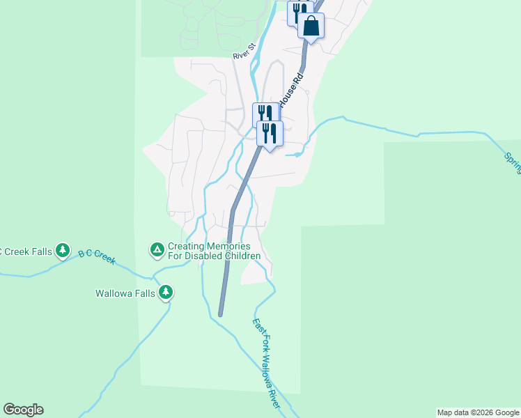 map of restaurants, bars, coffee shops, grocery stores, and more near 84753 Talmena Road in Joseph