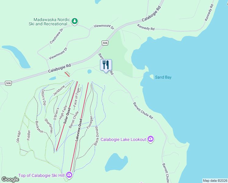 map of restaurants, bars, coffee shops, grocery stores, and more near 8 Mary Joanne Drive in Calabogie