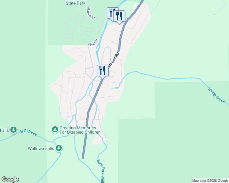 map of restaurants, bars, coffee shops, grocery stores, and more near 64730 Meadow Lane in Joseph
