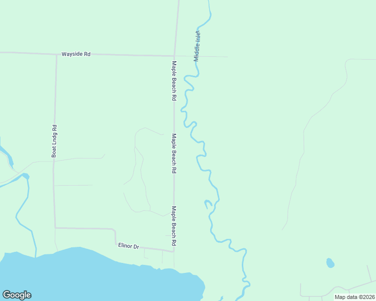 map of restaurants, bars, coffee shops, grocery stores, and more near 8762 Maple Beach Road in Wausaukee