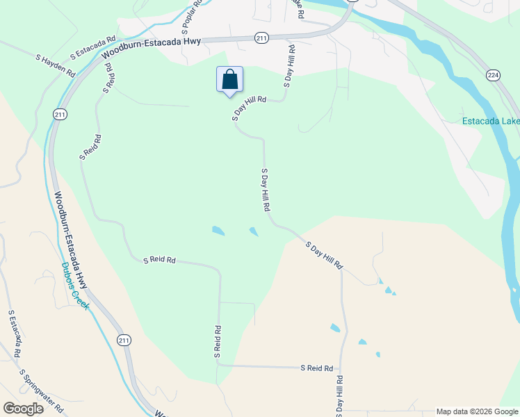 map of restaurants, bars, coffee shops, grocery stores, and more near 22967 South Day Hill Road in Estacada