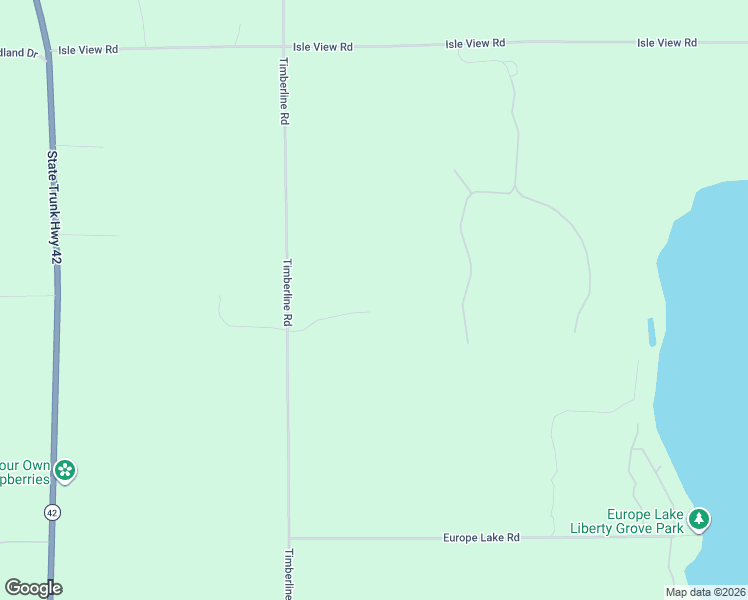 map of restaurants, bars, coffee shops, grocery stores, and more near 12376 Timberline Road in Ellison Bay