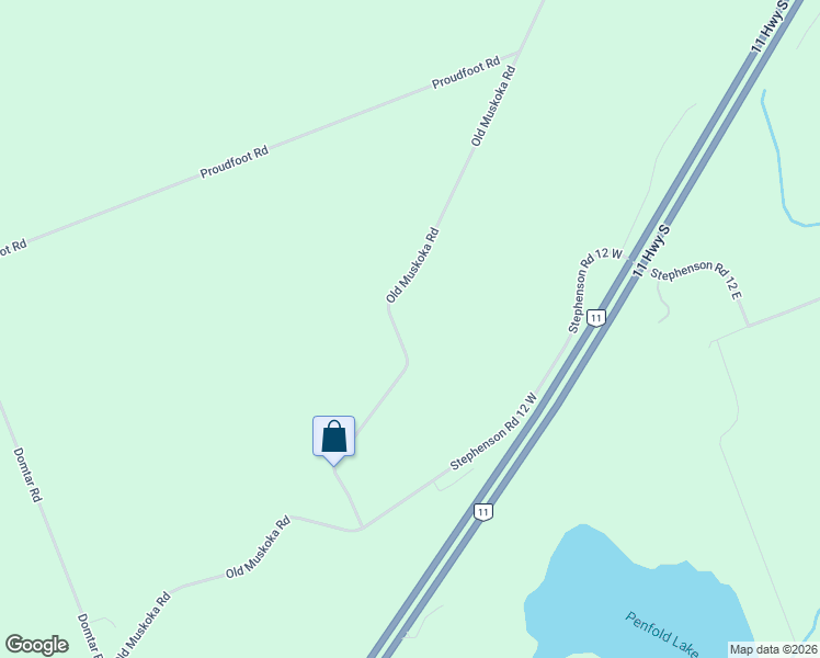 map of restaurants, bars, coffee shops, grocery stores, and more near 791 Old Muskoka Road in Huntsville