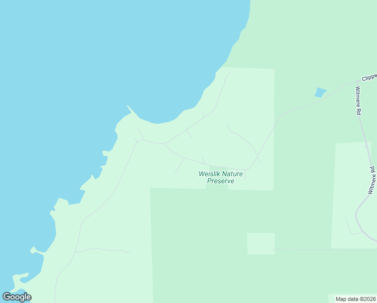 map of restaurants, bars, coffee shops, grocery stores, and more near 18815-18859 Clipperview Road in Charlevoix