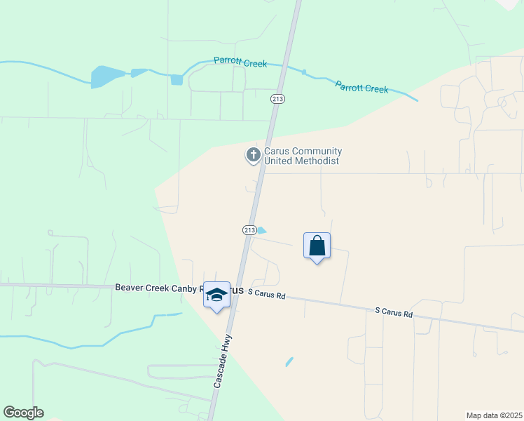 map of restaurants, bars, coffee shops, grocery stores, and more near 22876 Oregon 213 in Oregon City
