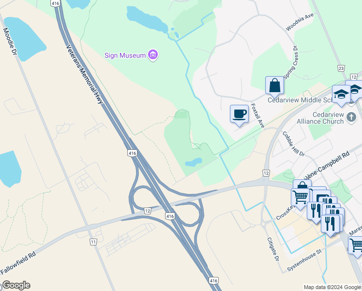 map of restaurants, bars, coffee shops, grocery stores, and more near in Ottawa
