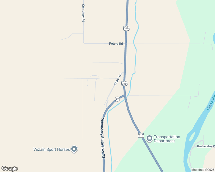 map of restaurants, bars, coffee shops, grocery stores, and more near 2131 Montana 72 in Bridger