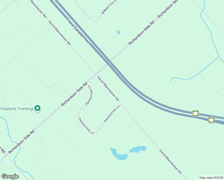 map of restaurants, bars, coffee shops, grocery stores, and more near 545 David Manchester Road in Ottawa