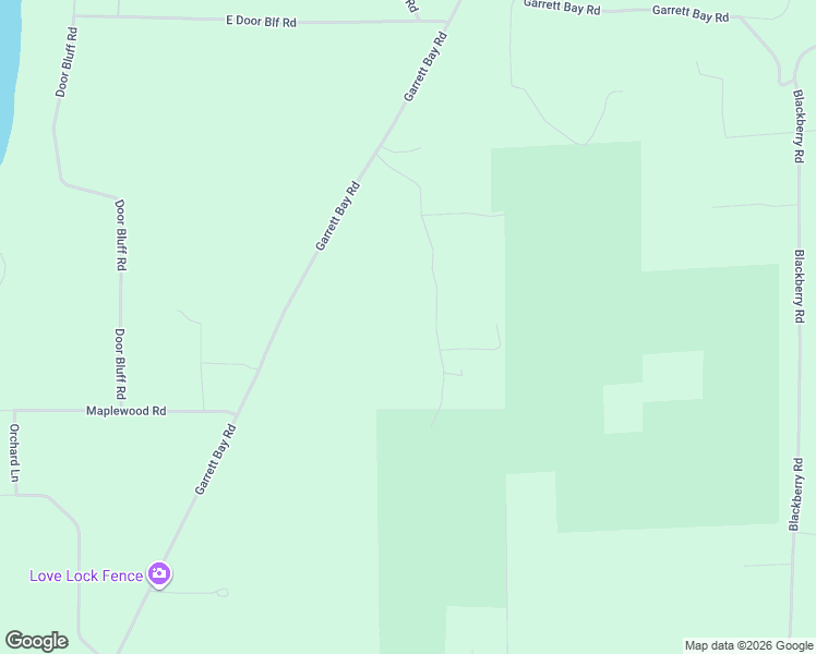 map of restaurants, bars, coffee shops, grocery stores, and more near 12443 Cedar Dell Road in Ellison Bay