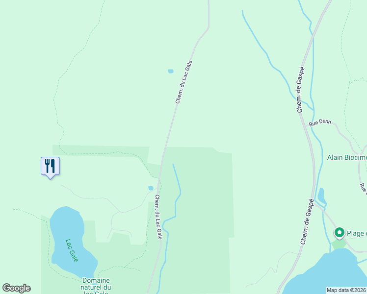 map of restaurants, bars, coffee shops, grocery stores, and more near 350 Chemin du Lac Gale in Bromont