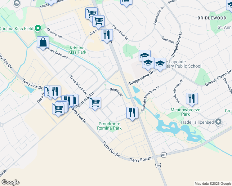 map of restaurants, bars, coffee shops, grocery stores, and more near in Ottawa
