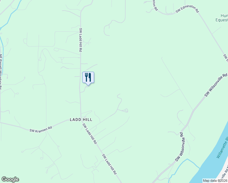 map of restaurants, bars, coffee shops, grocery stores, and more near 33902 Southwest Ladd Hill Road in Wilsonville