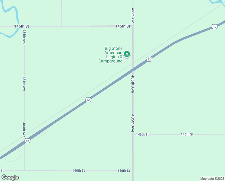 map of restaurants, bars, coffee shops, grocery stores, and more near 48455 U.S. 12 in Big Stone City