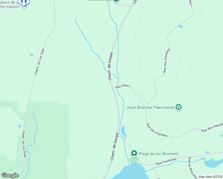 map of restaurants, bars, coffee shops, grocery stores, and more near 730 Chemin de Gaspé in Bromont