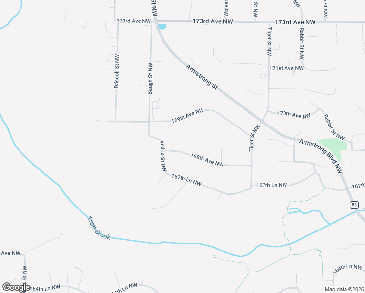 map of restaurants, bars, coffee shops, grocery stores, and more near 9081 168th Avenue Northwest in Ramsey