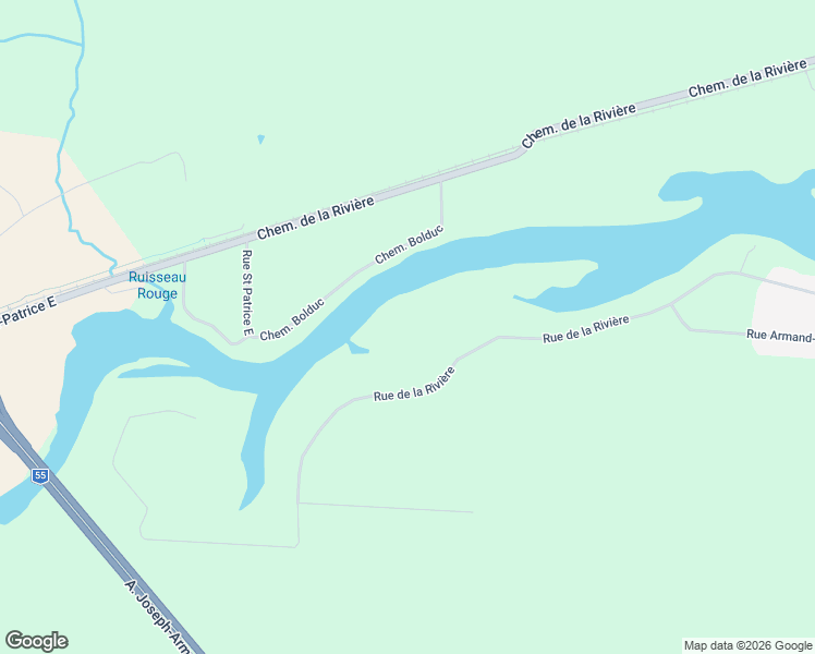 map of restaurants, bars, coffee shops, grocery stores, and more near 71 Rue de la Rivière in Sainte-Catherine-de-Hatley