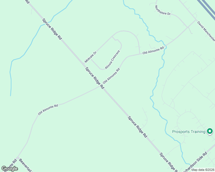 map of restaurants, bars, coffee shops, grocery stores, and more near 865 Spruce Ridge Road in Ottawa