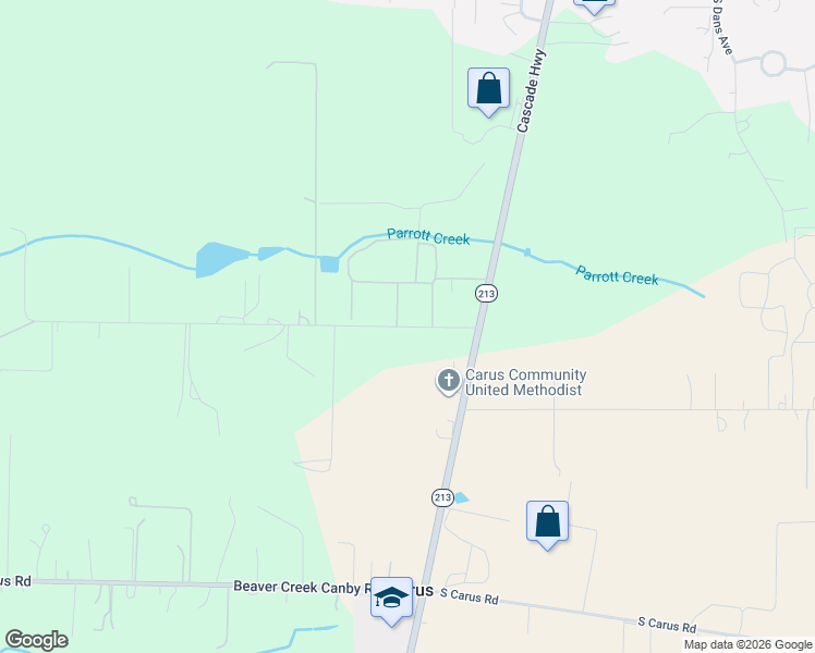 map of restaurants, bars, coffee shops, grocery stores, and more near 14490 South Mueller Road in Oregon City