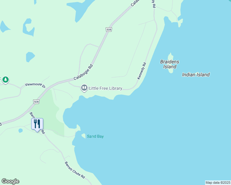 map of restaurants, bars, coffee shops, grocery stores, and more near 314 Kennedy Road in Calabogie