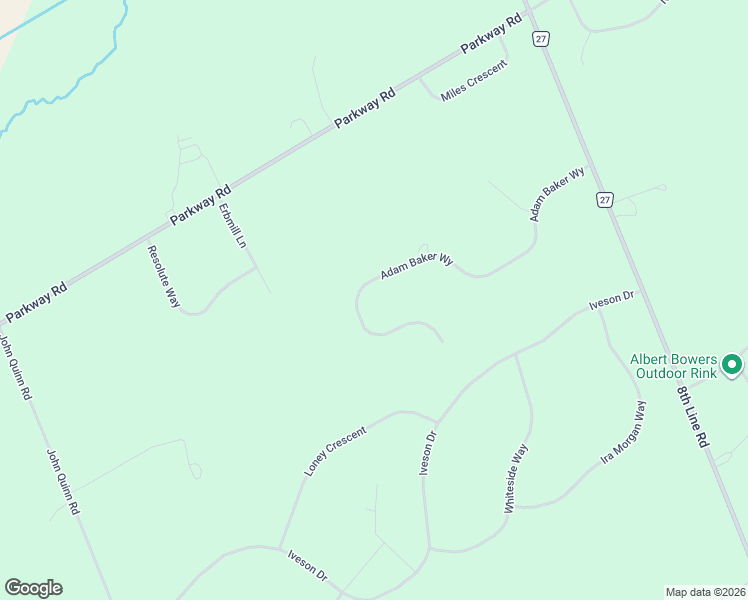 map of restaurants, bars, coffee shops, grocery stores, and more near 8074 Adam Baker Way in Ottawa